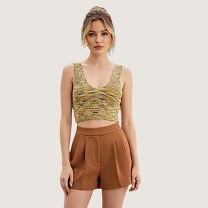 Urban Outfitters Vintage Retro "Sugar" Cropped V-Neck Vest Top